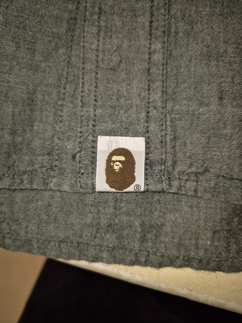 BAPE Grey Nigo Era Old Tag Shirt (M)