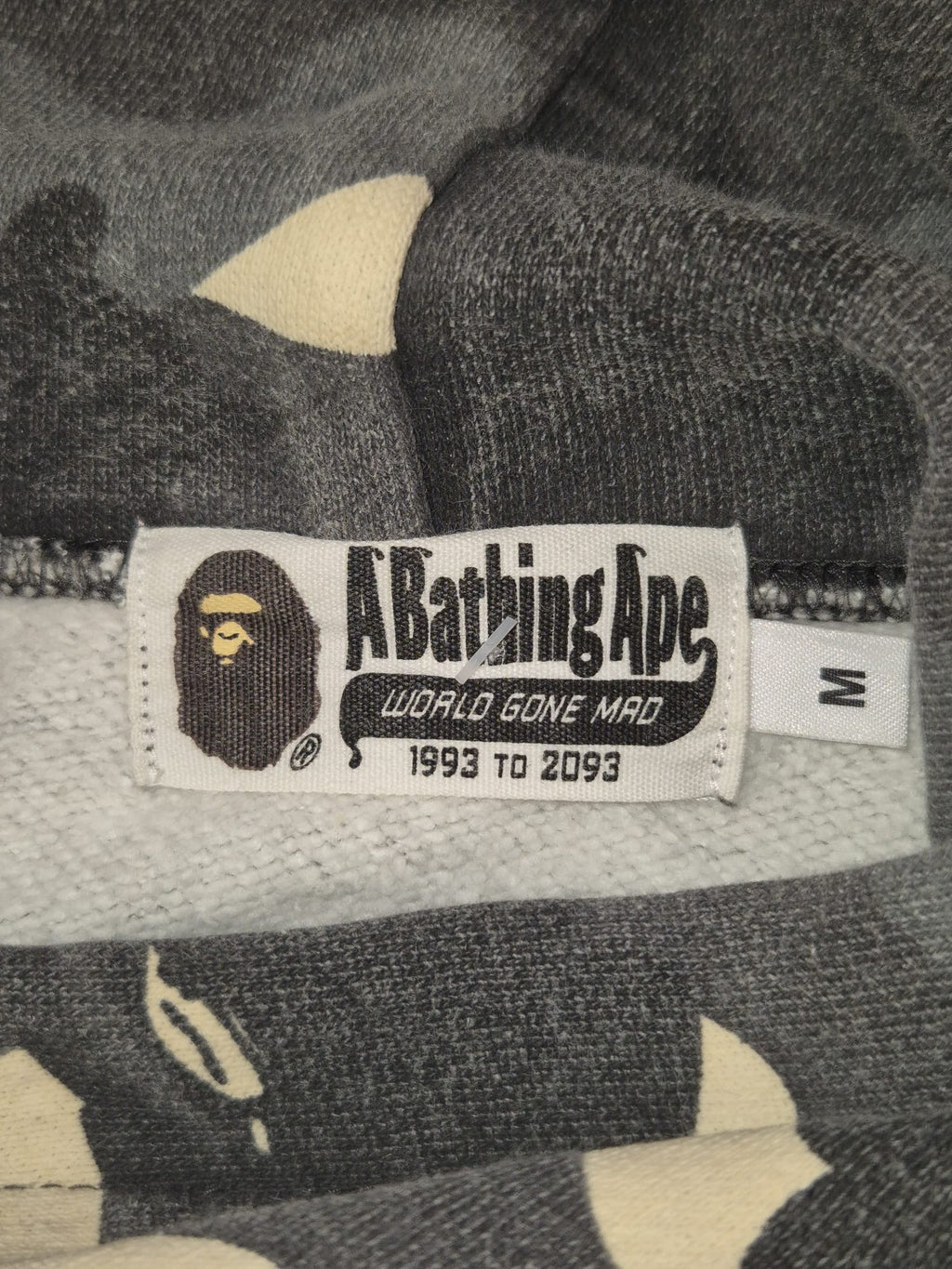 BAPE Arch Logo Glow In The Dark Hoodie (M)