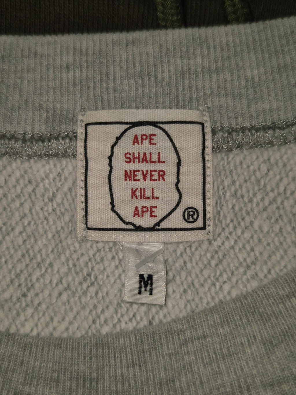 BAPE Old Baby Milo Grey Sweater (M)