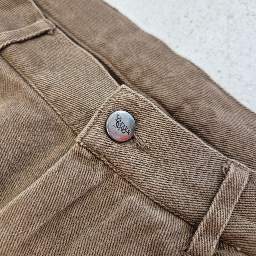 Younger Song Brown Cargo Pants (M)