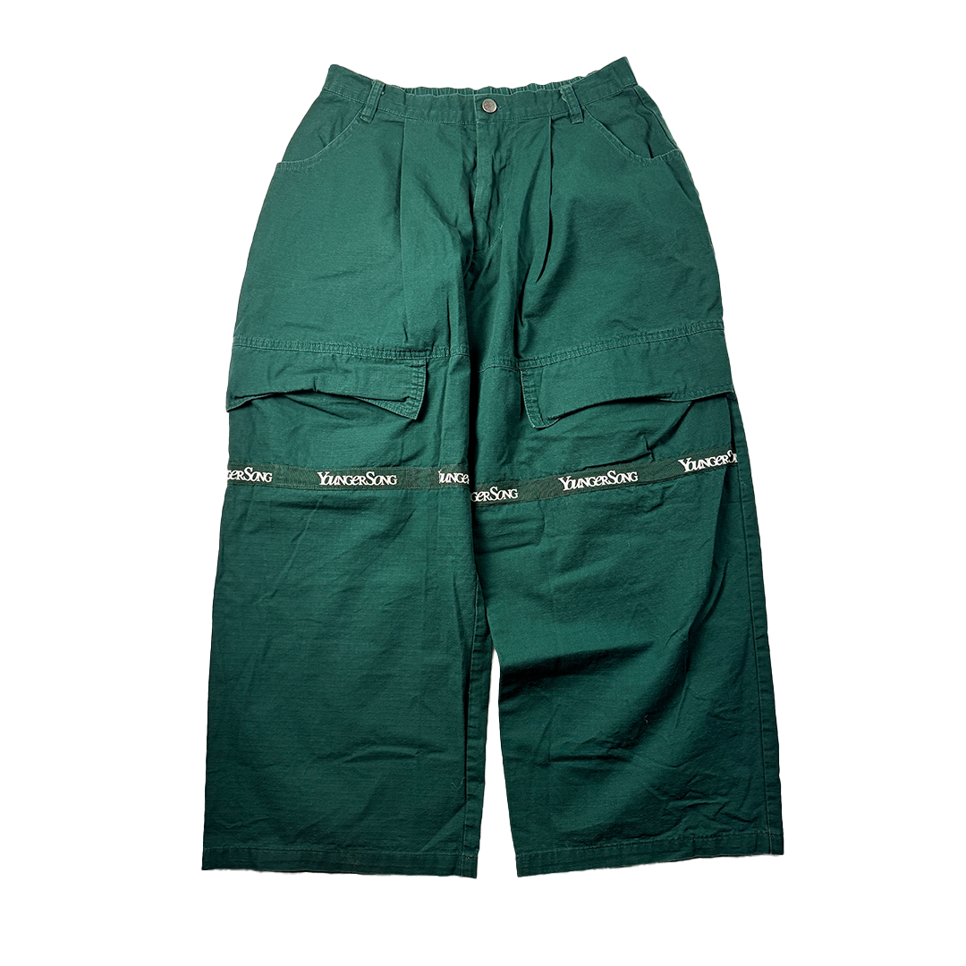 Younger Song Green Cargo Pants (S)