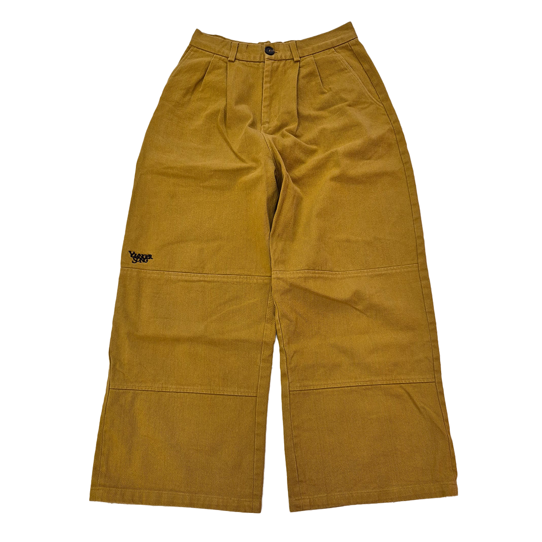 Younger Song Double Knee Chino Mustard Pants (M)