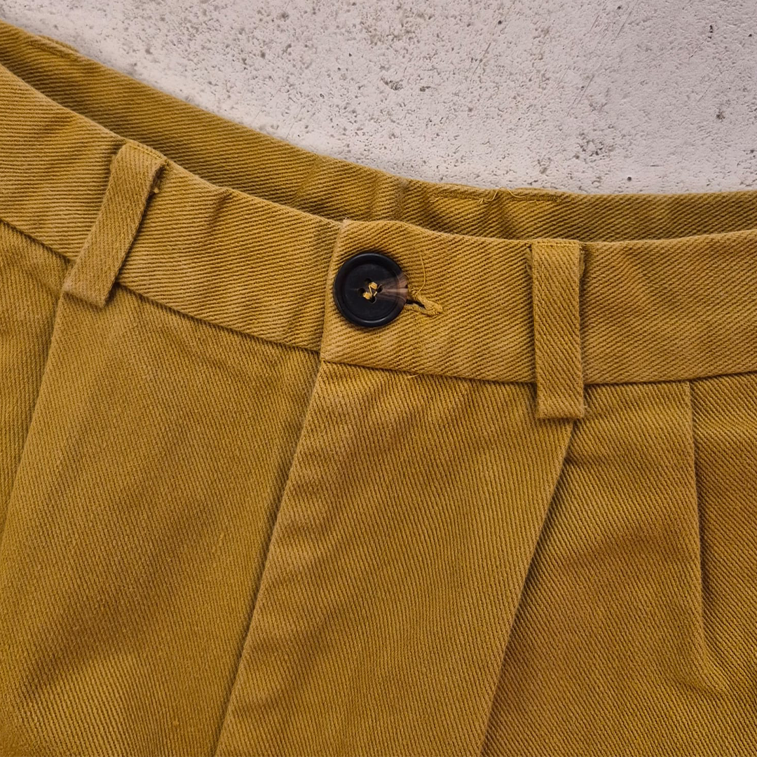 Younger Song Double Knee Chino Mustard Pants (M)