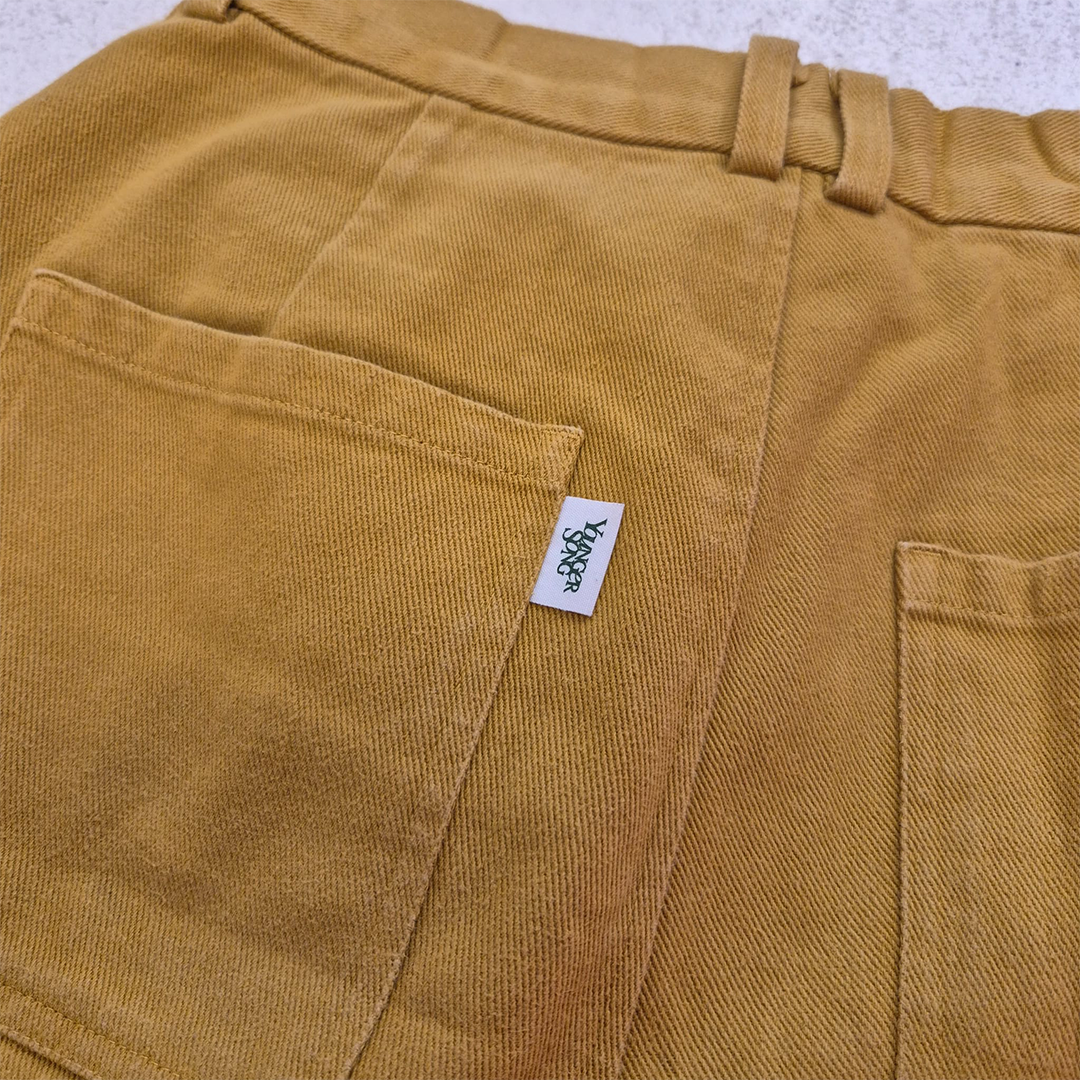 Younger Song Double Knee Chino Mustard Pants (M)