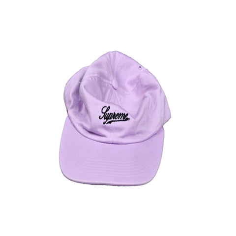 Script Logo Fitted 6 Panel Pink Cap