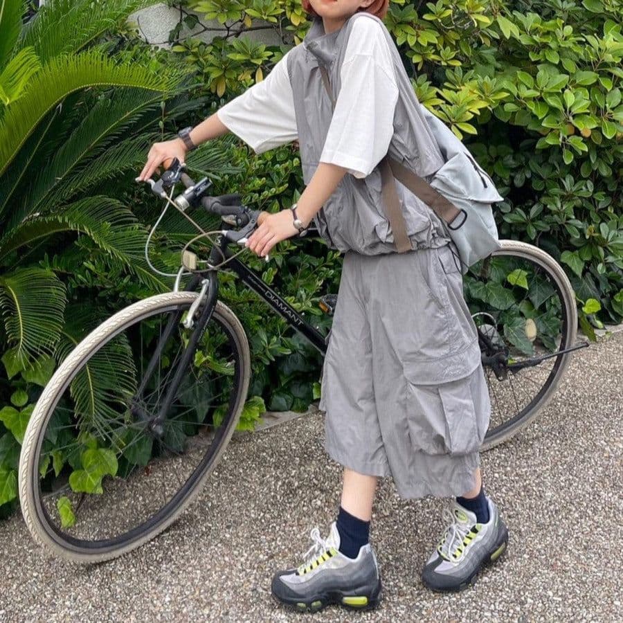Wudge Boy Vest and Shorts Grey Set-up (M)